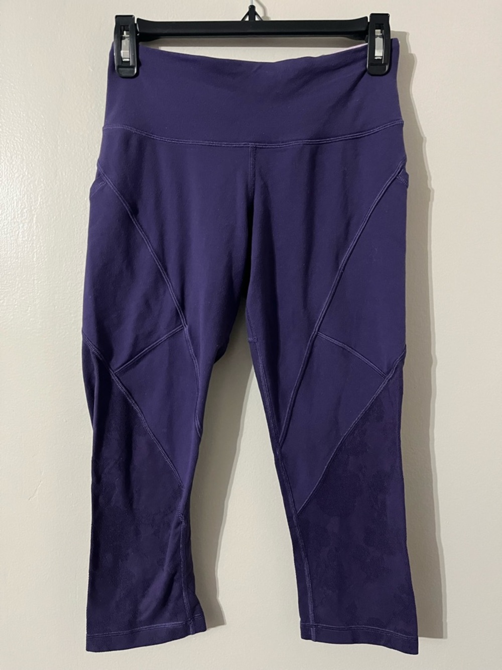 Purple Athletic Capri Leggings